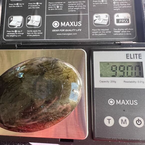 Labradorite Crystal‎ Palmstone (8) - Picture 11 of 11